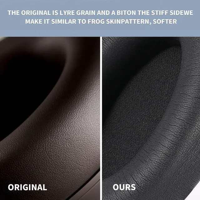 Alt view image 4 of 6 - Ear Pads for Beats Studio Pro, Shock-Absorbing Foam Protein LeatherSandstone