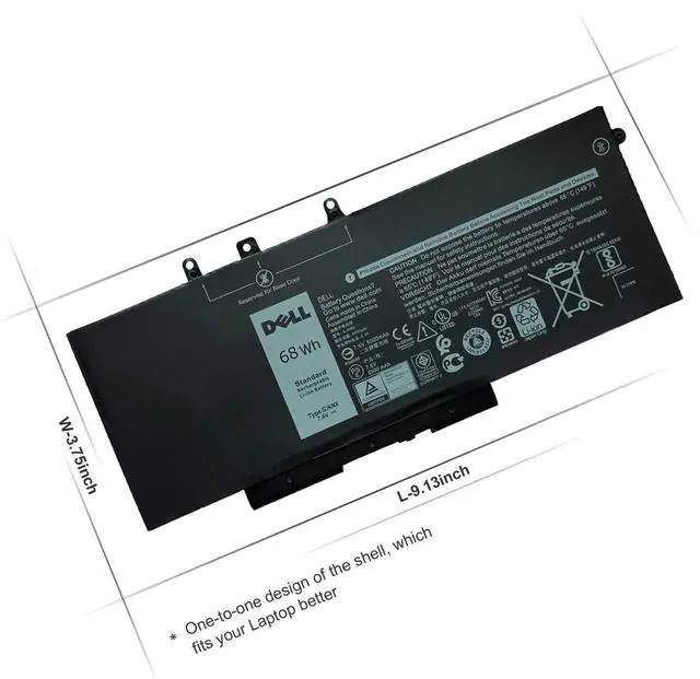 Alt view image 3 of 7 - DELL GJKNX DY9NT Battery for Dell Latitude 5480 5580 5280 5288 5488 5590 5591 5490 5491 5495 E5480 E5580 E5590 Precision 15 3520 3530 GJKNX GD1JP 0GD1JP DY9NT 0DY9NT 5YHR4 451-BBZG FPT1C KCM82 MT31P