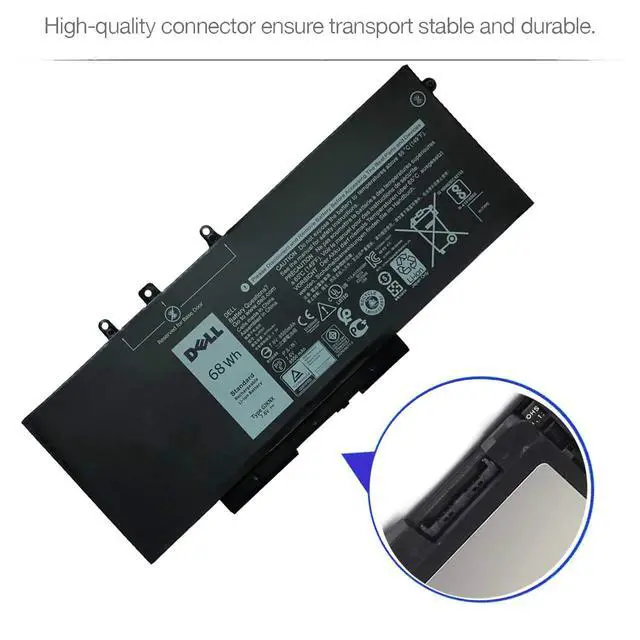Alt view image 4 of 7 - DELL GJKNX DY9NT Battery for Dell Latitude 5480 5580 5280 5288 5488 5590 5591 5490 5491 5495 E5480 E5580 E5590 Precision 15 3520 3530 GJKNX GD1JP 0GD1JP DY9NT 0DY9NT 5YHR4 451-BBZG FPT1C KCM82 MT31P