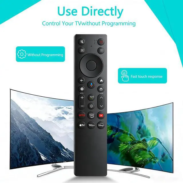 Alt view image 7 of 7 - RC923A FMB1 Voice Remote Control Replacement Compatible with TCL 2025 4K OLED Smart TV Models 50QM6K 55QM6K 55QM7K 65QM6K 65QM7K 75QM6K 75QM7K 85QM6K 85QM7K 98QM6K 98QM7K