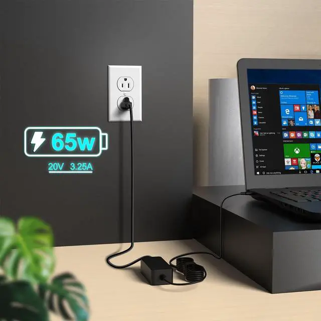 Alt view image 2 of 7 - Charger Fit for Lenovo Thinkpad X1 Carbon Gen 13 12 11 10 9 8 7 6 5, Yoga Gen 8 7 6 5 4 3 2, Tablet Gen 3 2, 2-in-1 Gen 10 9 Power Supply AC Adapter Cord, USB C, 65W 45W