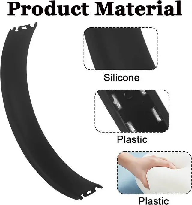 Alt view image 4 of 7 - Headband & Hinge & Cushion Pad for Beats Studio Pro Headphone,Black | Durable Replacement Headband,Studio Pro Parts Accessories Repair Kit Set,As Same As The OEM