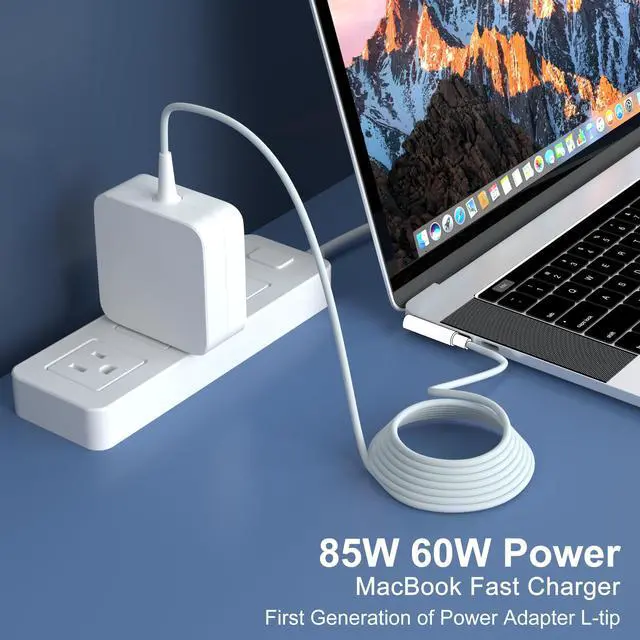Alt view image 5 of 7 - Mac Book Pro Charger 85W Mag 1 Magnetic L-Tip Power Adapter | Compatible with 13 & 15 & 17 Inch, Mac Book Pro Before Mid 2012