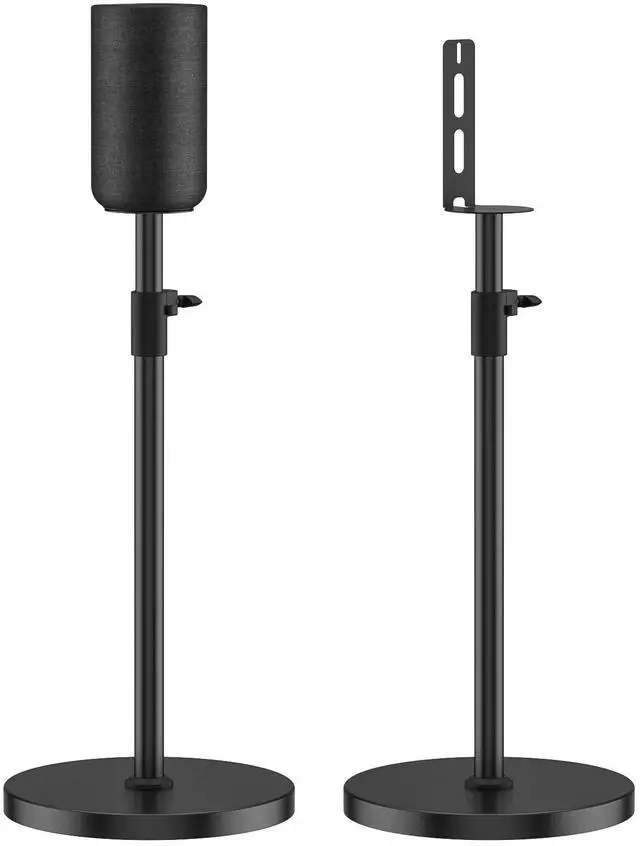 Main image of Height Adjustable Floor Speaker Stands Pair for Sony SA-RS5 Speaker Stands - Heavy-Duty Surround Sound Speaker Stand for Sony SA-RS5 Wireless Rear Speaker Stands with Cable Management (Stand Only)