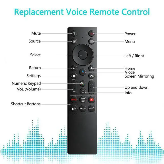 Alt view image 4 of 7 - RC923A FMB1 Voice Remote Control Replacement Compatible with TCL 2025 4K OLED Smart TV Models 50QM6K 55QM6K 55QM7K 65QM6K 65QM7K 75QM6K 75QM7K 85QM6K 85QM7K 98QM6K 98QM7K