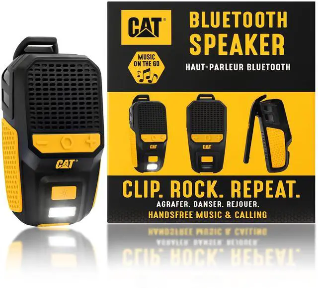 Main image of Wearable Bluetooth Speaker | Clip-On Speaker with Built-in Mic for Jobsite, Construction, Outdoor | Water-Resistant | Hands-Free Calls & Music