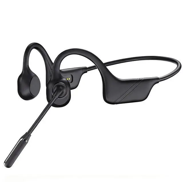 Main image of Open-Ear Headphones with Noise-Canceling Mic, Bone Conduction Headphones | AI ENC Noise Cancellation, One-Click Mute, Magnetic Charging, Bluetooth 6.0, Dual Device Connection, for Drivers Learners