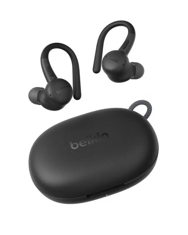 Main image of SoundForm Active True Wireless Earbuds | Sport earbuds with secure ear hooks, IP54 water and dust resistant, physical buttons, running, gym, workouts