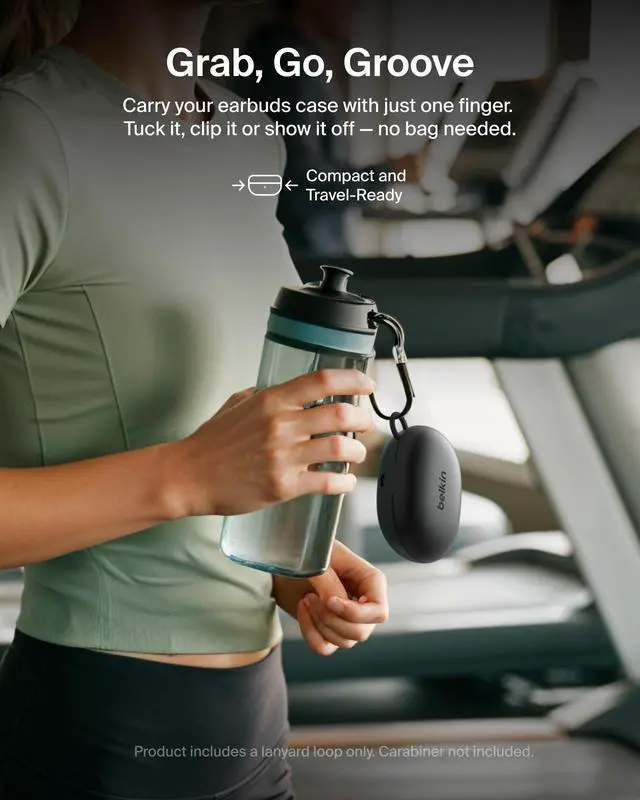 Alt view image 6 of 7 - SoundForm Active True Wireless Earbuds | Sport earbuds with secure ear hooks, IP54 water and dust resistant, physical buttons, running, gym, workouts