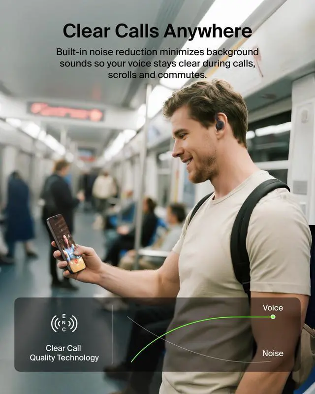 Alt view image 7 of 7 - SoundForm Active True Wireless Earbuds | Sport earbuds with secure ear hooks, IP54 water and dust resistant, physical buttons, running, gym, workouts