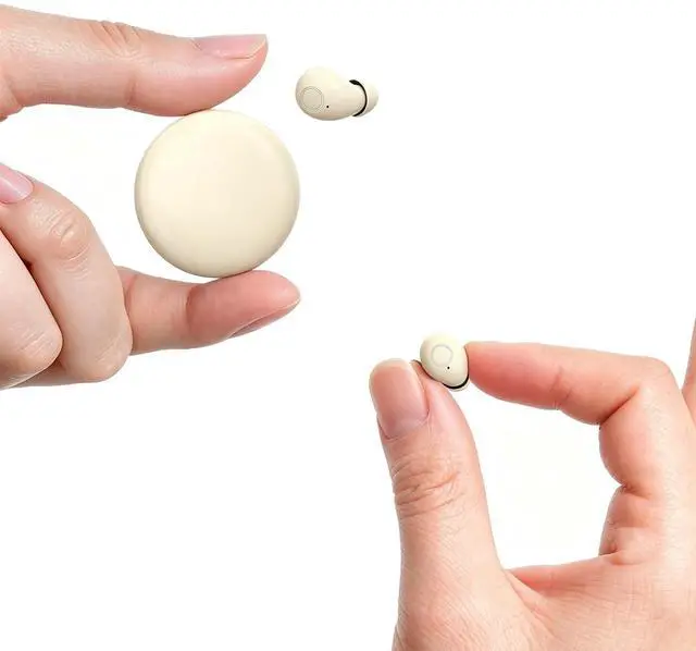 Main image of Small Mini Invisible Earbuds Wireless Bluetooth for Small Ears Low Profile Tiny Discreet Hidden Sleeping Earbuds for Work Sleep Ear Buds Invisible Headphones Buds Skin Tone