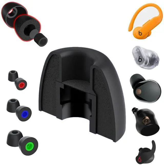 Main image of AirFoams Pro Memory Foam Universal Ear Tips for Sony WF-1000XM6,5,4,3, Beats Fit Pro, Galaxy Buds2 Pro, Jabra & More - Anti Slip, All Day Comfort, Noise Cancelling (3 Pairs-S/M/L)
