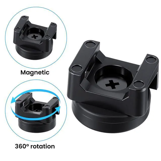 Alt view image 3 of 6 - Magnetic Zip Tie Mounts, 20Pcs Magnetic Clips with 100Pcs Magnetics Cable Ties, Heavy Duty Magnetics Wire Holder for Cable Management