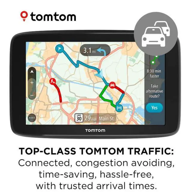 Alt view image 3 of 7 - Go Comfort 5 Inch GPS Navigation Device with Updates via Wi-Fi, Real Time Traffic, Free Maps of North America, Smart Routing, Destination Prediction and Road Trips