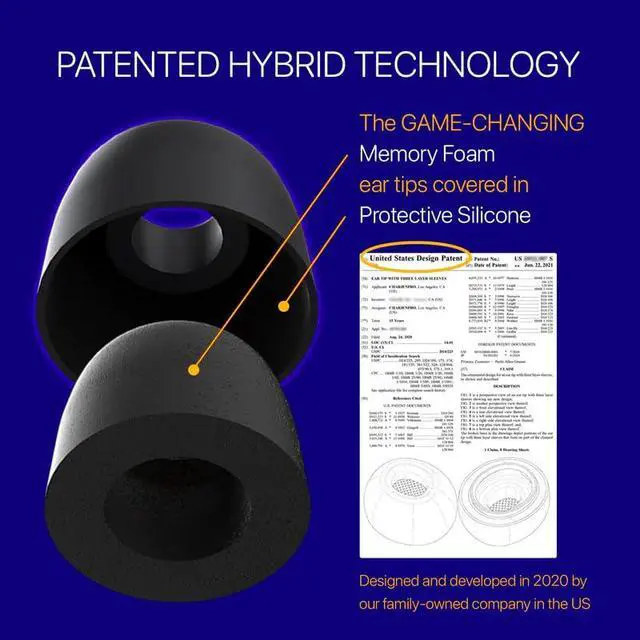 Alt view image 4 of 7 - AirFoams Pro Memory Foam Universal Ear Tips for Sony WF-1000XM6,5,4,3, Beats Fit Pro, Galaxy Buds2 Pro, Jabra & More - Anti Slip, All Day Comfort, Noise Cancelling (3 Pairs-S/M/L)
