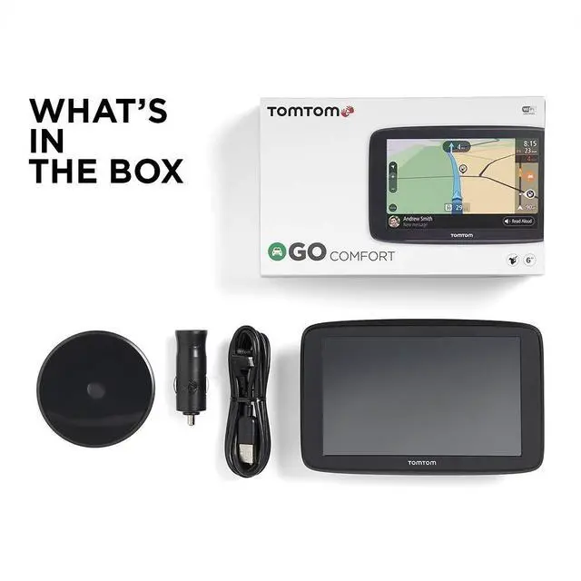 Alt view image 7 of 7 - Go Comfort 5 Inch GPS Navigation Device with Updates via Wi-Fi, Real Time Traffic, Free Maps of North America, Smart Routing, Destination Prediction and Road Trips