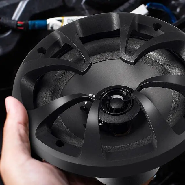 Alt view image 5 of 6 - 2 Pairs 2-Way Coaxial Car Audio Speakers Full Range Speakers with Powerful Sound and Easy Installation Enhanced Bass Response Black Car Loudspeaker (Round,6.5")