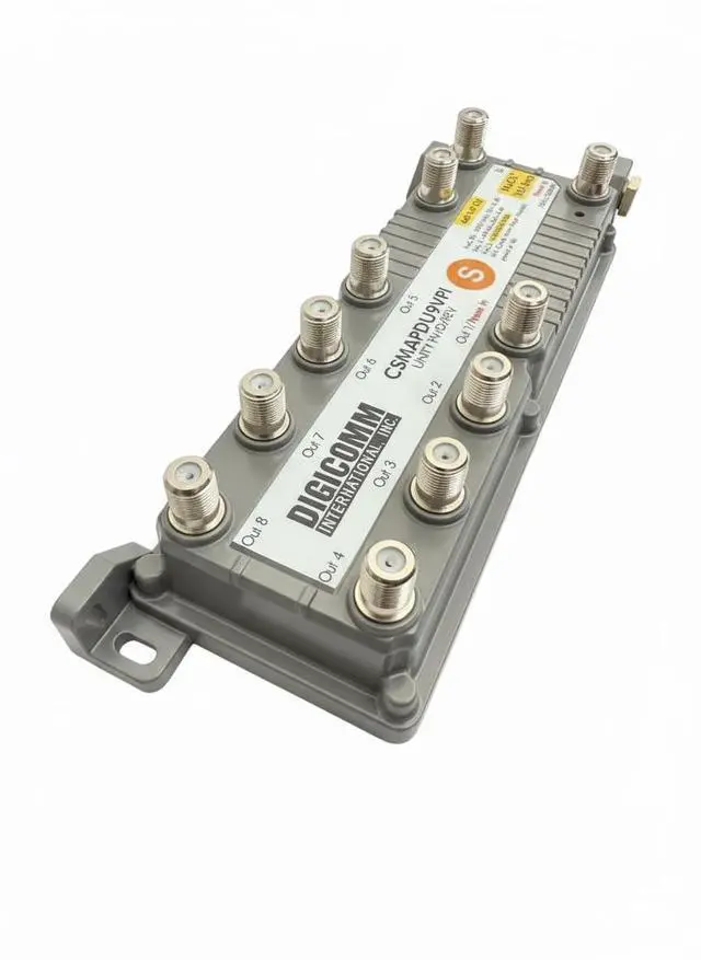 Alt view image 4 of 4 - DIGICOMM CSMF1APDU9VPI HomeConnect 9-Port Passive VoIP MoCA Amplifier for Comcast, Xfinity, RCN, Optimum, Wow, COX, Spectrum