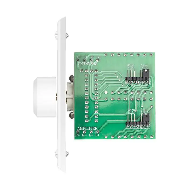 Alt view image 5 of 6 - VC-R100 Volume Controls 100W Impedance Matching Wall Mount Knob | Flush in-Wall Plate Rotary Knob for Hi-Fi Home Audio, for Dedicated Audio Zone Volume Adjustment