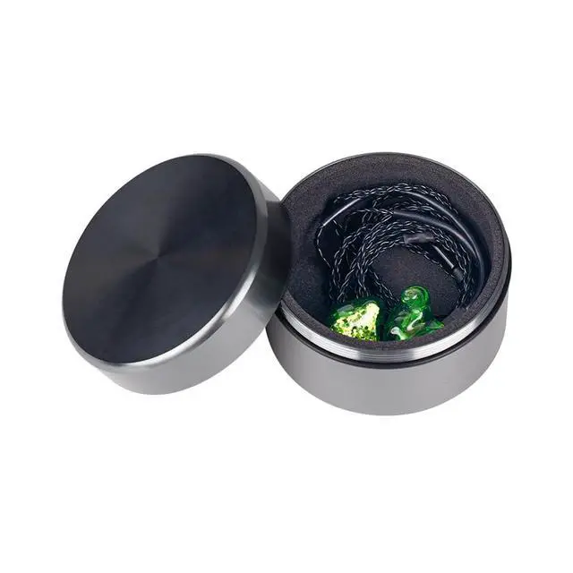 Alt view image 4 of 7 - Aluminum Alloy Earphone Case Waterproof in Ear Monitor Storage Box with Sponge Lining(Grey)