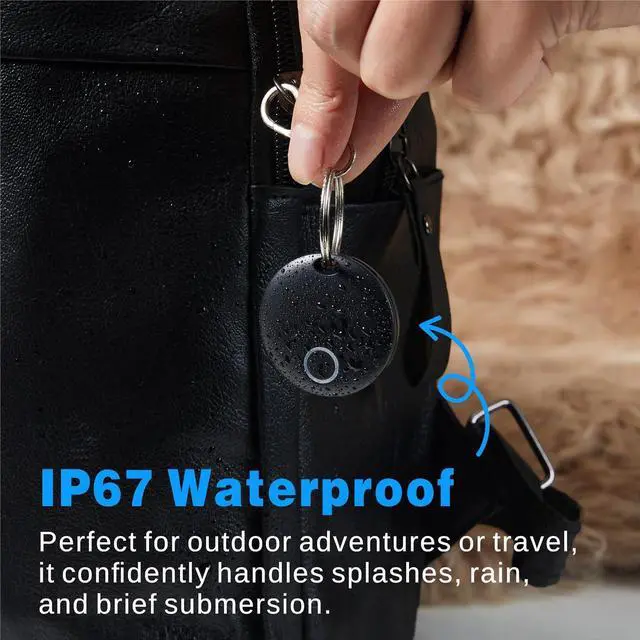 Alt view image 5 of 7 - Air Tracker Tags-4 Pack, Smart Bluetooth Tracker Works with Apple Find My (iOS Only), Item Finder Locator for Keys, Luggage, Backpack, IP67 Waterproof