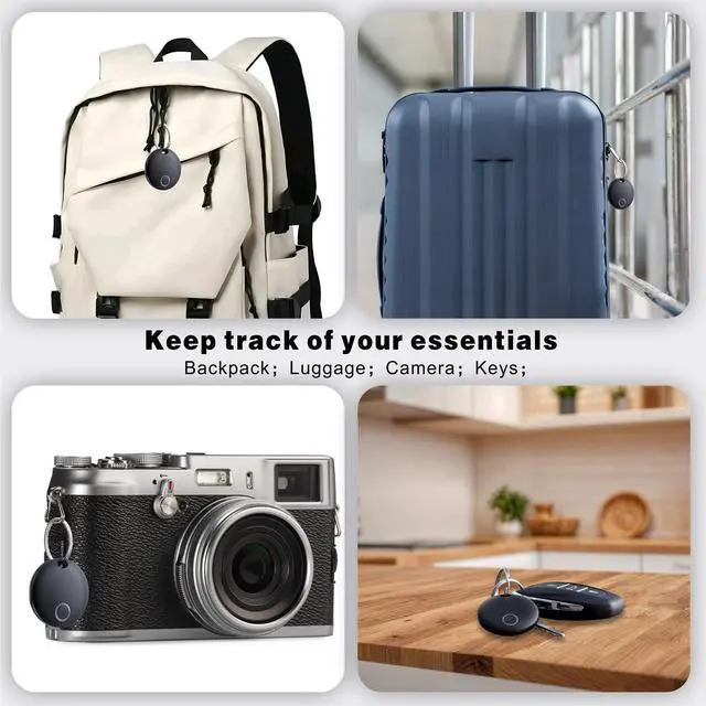 Alt view image 6 of 7 - Air Tracker Tags-4 Pack, Smart Bluetooth Tracker Works with Apple Find My (iOS Only), Item Finder Locator for Keys, Luggage, Backpack, IP67 Waterproof