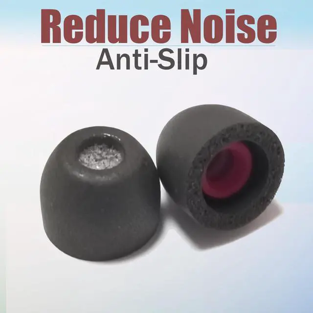 Alt view image 6 of 6 - Extra Small (XS) Memory Foam Earbuds Tips Replacement for Small Ear Canal | 3 Pairs Universal Anti-slip Ear Tips with Filter Screen, Noise Isolating, Secure Fit, for in-Ear Earbuds, Black