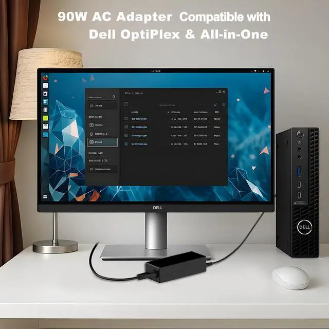 Alt view image 2 of 7 - 90W All-in-One AC Adapter Compatible with Dell Inspiron 7790 7700 7730 5490 5400 5410 5415 5420/5421 5430 5491 7710 7720 3280 3290 3477 3480 All-in-One dell 90 watt 4.5mm AC Power Adapter