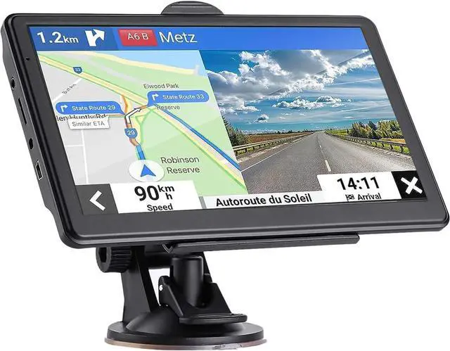 Main image of GPS Navigator for Car Truck Drivers7 inch Navigation with 2026 Offline Map | Free Maps Updates for RV,Real Voice Guidance, Speed and Red Light Warning, Vehicle GPS Satellite Navigation System