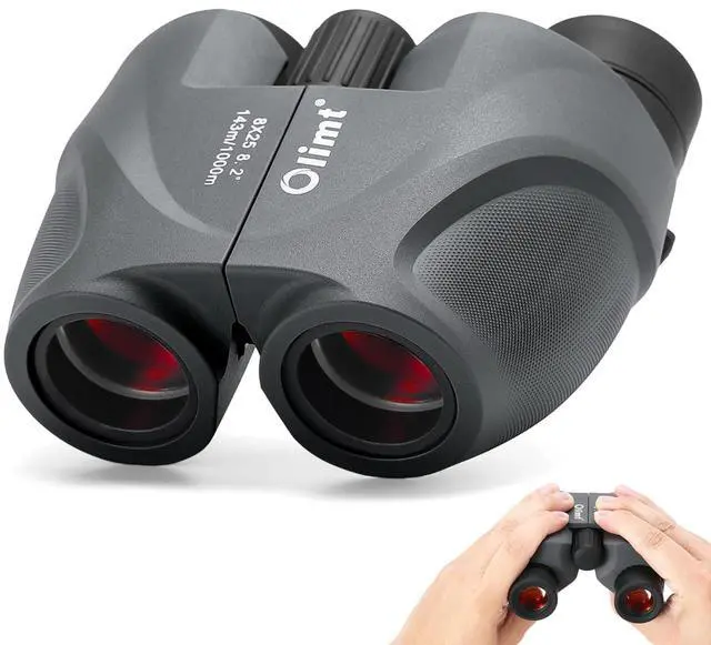 Main image of 8x25 Compact Binoculars, Small Lightweight Handheld Portable Mini Pocket BAK-4 Prism 8.2° Wide Angle View ED Lens Professional HD Optics for Adults Outdoor Travel Bird Watching Hiking Birding Concert