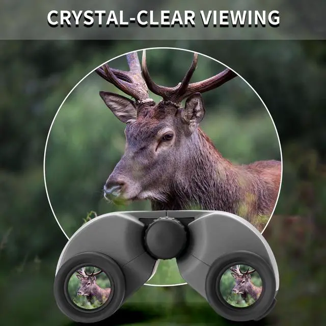 Alt view image 4 of 6 - 8x25 Compact Binoculars, Small Lightweight Handheld Portable Mini Pocket BAK-4 Prism 8.2° Wide Angle View ED Lens Professional HD Optics for Adults Outdoor Travel Bird Watching Hiking Birding Concert