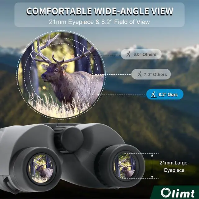 Alt view image 5 of 6 - 8x25 Compact Binoculars, Small Lightweight Handheld Portable Mini Pocket BAK-4 Prism 8.2° Wide Angle View ED Lens Professional HD Optics for Adults Outdoor Travel Bird Watching Hiking Birding Concert