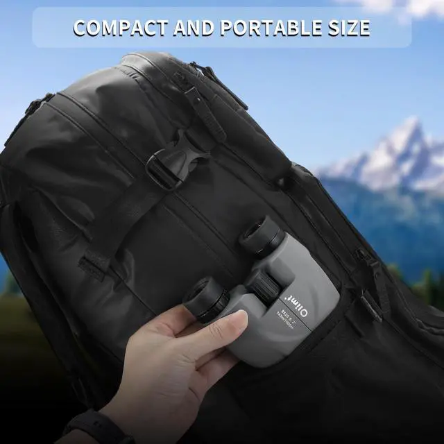 Alt view image 6 of 6 - 8x25 Compact Binoculars, Small Lightweight Handheld Portable Mini Pocket BAK-4 Prism 8.2° Wide Angle View ED Lens Professional HD Optics for Adults Outdoor Travel Bird Watching Hiking Birding Concert
