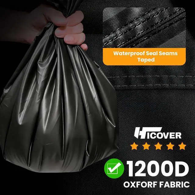 Alt view image 7 of 7 - 1200D Oxford Outdoor TV Trolley Cover 45-50 inch With Air Vent | Premium Courtyard TV Cover With Reflective Strip, Waterproof Dustproof & Windproof, Suitable for Rolling/Mobile Stand