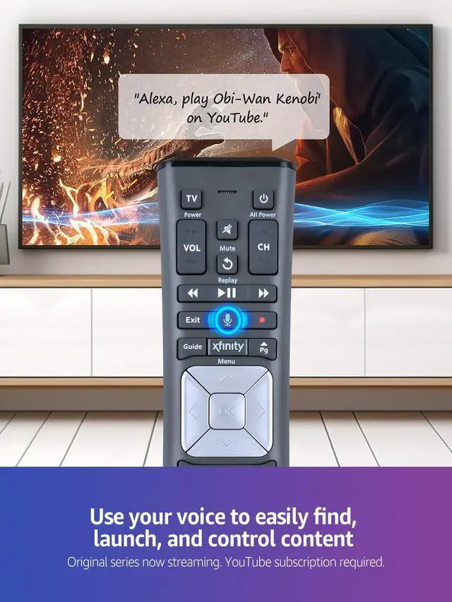 Alt view image 3 of 7 - New Replacement Xfinity XR11 Voice Remote Control for XFinity Comcast Activated Cable TV Backlit Remote Control