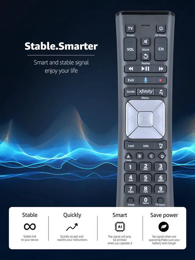 Alt view image 6 of 7 - New Replacement Xfinity XR11 Voice Remote Control for XFinity Comcast Activated Cable TV Backlit Remote Control