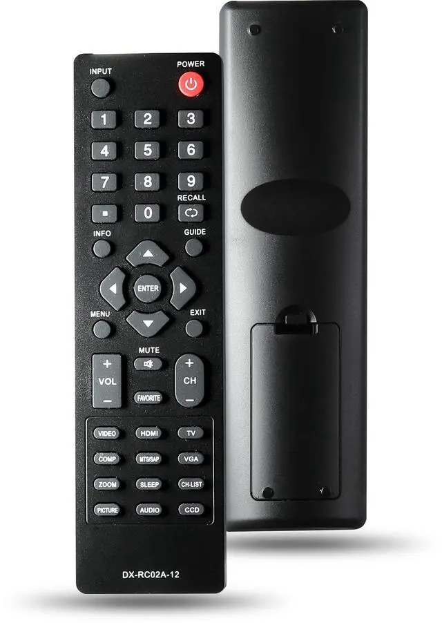 Main image of DX-RC02A-12 Universal Remote Control Compatible with All Dynex TV, Include LCD LED HDTV TVs
