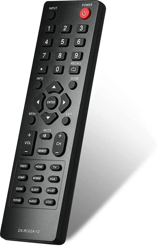 Alt view image 4 of 6 - DX-RC02A-12 Universal Remote Control Compatible with All Dynex TV, Include LCD LED HDTV TVs