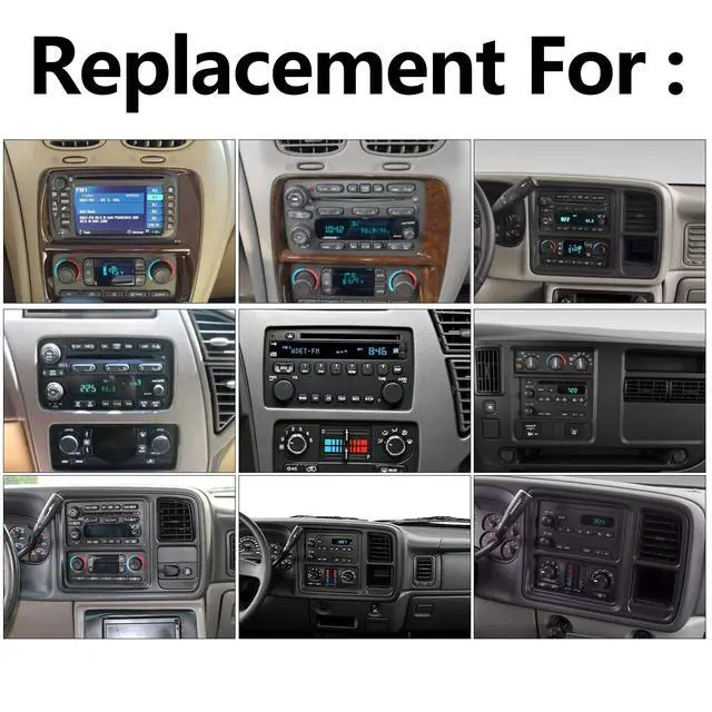 Alt view image 3 of 7 - Car Radio for Chevy Silverado Tahoe Colorado SSR (2003-2006) with CarPlay | For GMC Yukon Sierra/Hummer H2 (2003-2006), Support Android Auto Bluetooth WiFi Rearview Camera/Fit Bose System GPS CANbus