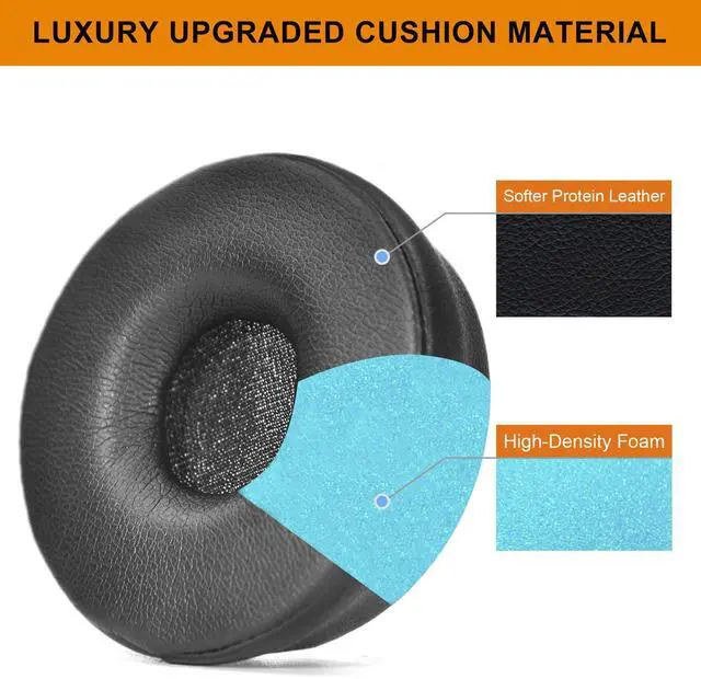Alt view image 4 of 7 - Earpads for Jabra Engage 55/65/75 (Stereo Version) Headset | (Do Not Fit Engage 50)Ear Pads and Microphone Foam Replacement,Soft Protein Leather and High-Density Memory Foam