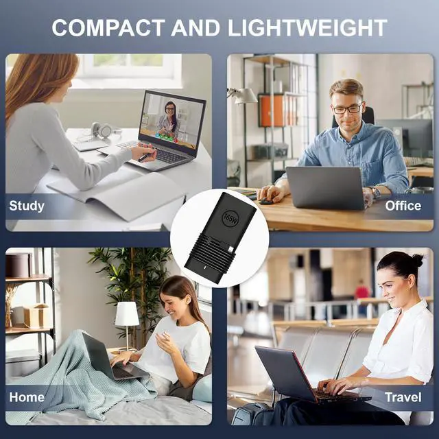 Alt view image 7 of 7 - 165W USB-C Laptop Charger Compatible with Dell Pro Max 16 18 Plus MB16250 | Fit for Dell Pro Max 16 18 Plus MB16250 MB18250, Pro Max 16 Premium MA16250, Precision 5680 5690 Power Cord Adapter