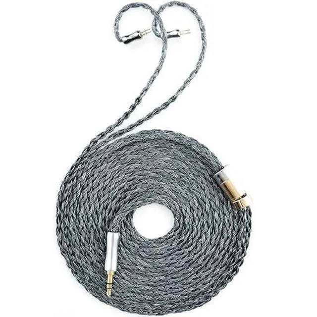 Alt view image 2 of 7 - Tipsy Melody 3 IEM Upgrade Cable, 6.5ft (2m) Long, Enhanced Mids & Bass, 24-Core Silver-Plated, Deep Green (0.78mm-2 Pin)