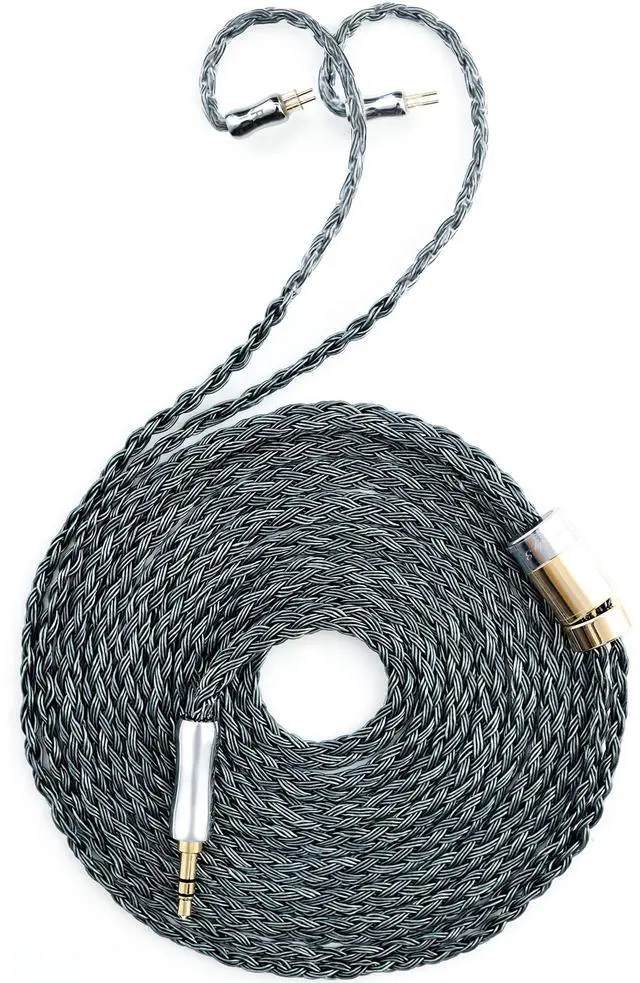 Main image of Tipsy Melody 3 IEM Upgrade Cable, 6.5ft (2m) Long, Enhanced Mids & Bass, 24-Core Silver-Plated, Deep Green (0.78mm-2 Pin)