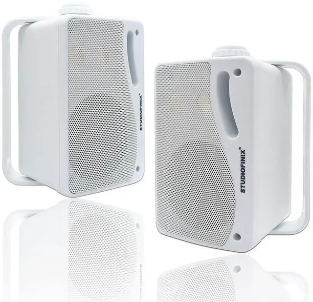 Main image of 3.5 Inch Outdoor Bluetooth Speakers Waterproof Wired,3 Way 200W Upgrade Premium Wall Mount Speakers,Ideal use in Patio,Deck, Indoor OutdoorWhite