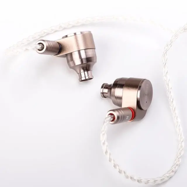 Alt view image 6 of 7 - T2 Dual Dynamic Driver IEM HiFi Wired Earbuds Strong Bass Balanced Sound CNC Aluminum Shell Detachable 0.78mm 2-Pin Silver Plated Cable for Audiophiles Musicians Stage Monitoring