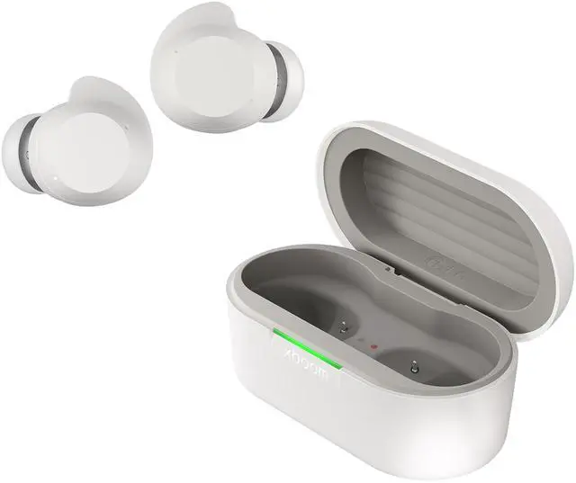 Main image of xboom Buds by will.i.am, xboom Signature Sound by will.i.am with Graphene Drivers, 3 Mic Active Noise Cancellation, Up to 30 Hours of Battery, IPX4 Water Resistant, White