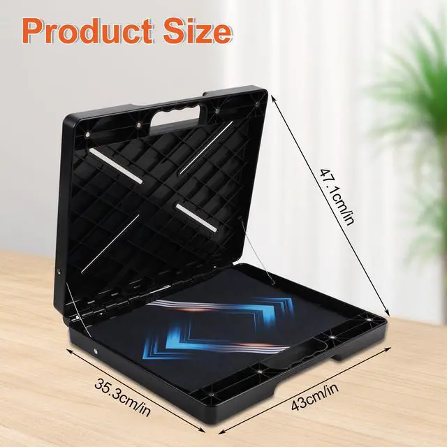 Alt view image 2 of 7 - Magnetic Laptop Stand-Mobile Workstation Hold Up to 45 Pounds | Portable Shelf for HVAC, Trucks, Walls, Poles Gift for Tech Lovers Father Man
