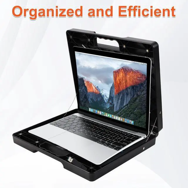 Alt view image 5 of 7 - Magnetic Laptop Stand-Mobile Workstation Hold Up to 45 Pounds | Portable Shelf for HVAC, Trucks, Walls, Poles Gift for Tech Lovers Father Man