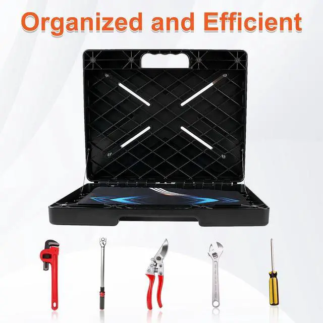 Alt view image 4 of 7 - Magnetic Laptop Stand-Mobile Workstation Hold Up to 45 Pounds | Portable Shelf for HVAC, Trucks, Walls, Poles Gift for Tech Lovers Father Man