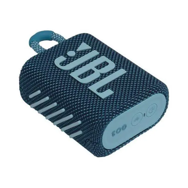 Alt view image 3 of 5 - GO 3 Waterproof Ultra Portable Bluetooth Speaker Bundle with Megen Hardshell Case (Blue)